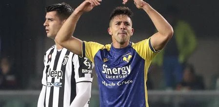 Foto Paola Garbuio/LaPresse
30 ottobre 2021 - Verona, Italia
Sport, Calcio
Hellas Verona vs Juventus - Campionato italiano di calcio Serie A TIM 2021/2022 - Stadio Marcantonio Bentegodi.
Nella foto: Giovanni Simeone esulta dopo il gol 2-0
Photo Paola Garbuio/LaPresse
October 30, 2021 - Verona, Italy
Sport, Soccer
Hellas Verona vs Juventus - Italian Serie A Football Championship 2021/2022 - Marcantonio Bentegodi Stadium.
In the photo: Giovanni Simeone celebration goal 2-0