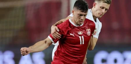 Jovic, con la selección de Serbia