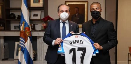 Rafinha, en su presentación con la Real