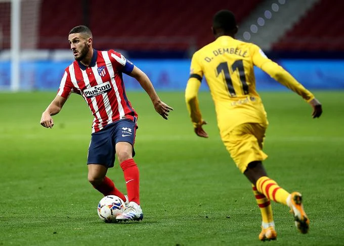 Koke, en el Atlético-Barcelona (Foto: LaLiga).